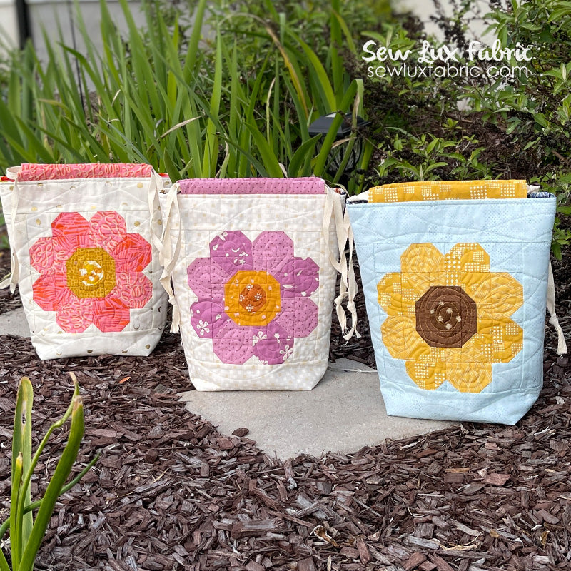 Mini Bloomberg Drawstring Bag Pattern - PDF