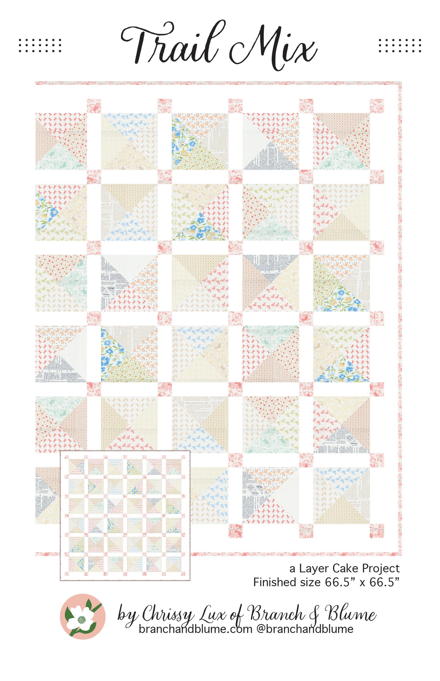 Trail Mix Quilt Pattern - PAPER