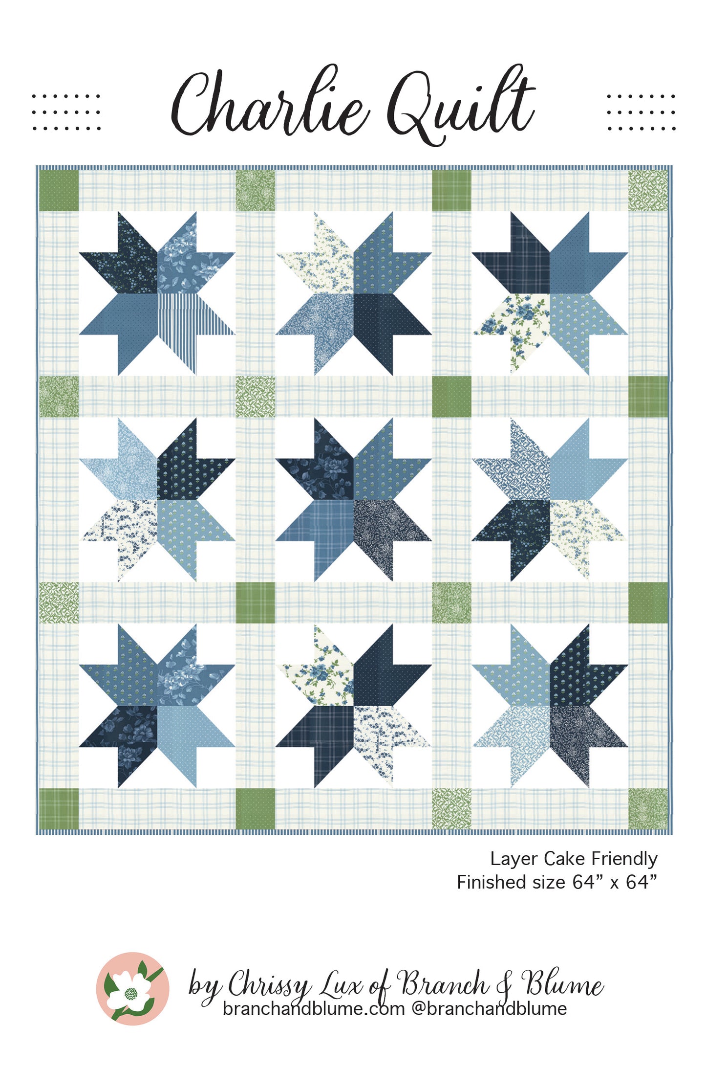Charlie Quilt Pattern - PAPER