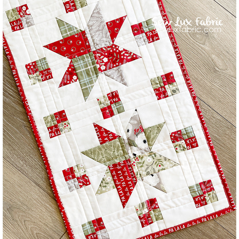 Woven Stars Table Runner Pattern - PAPER