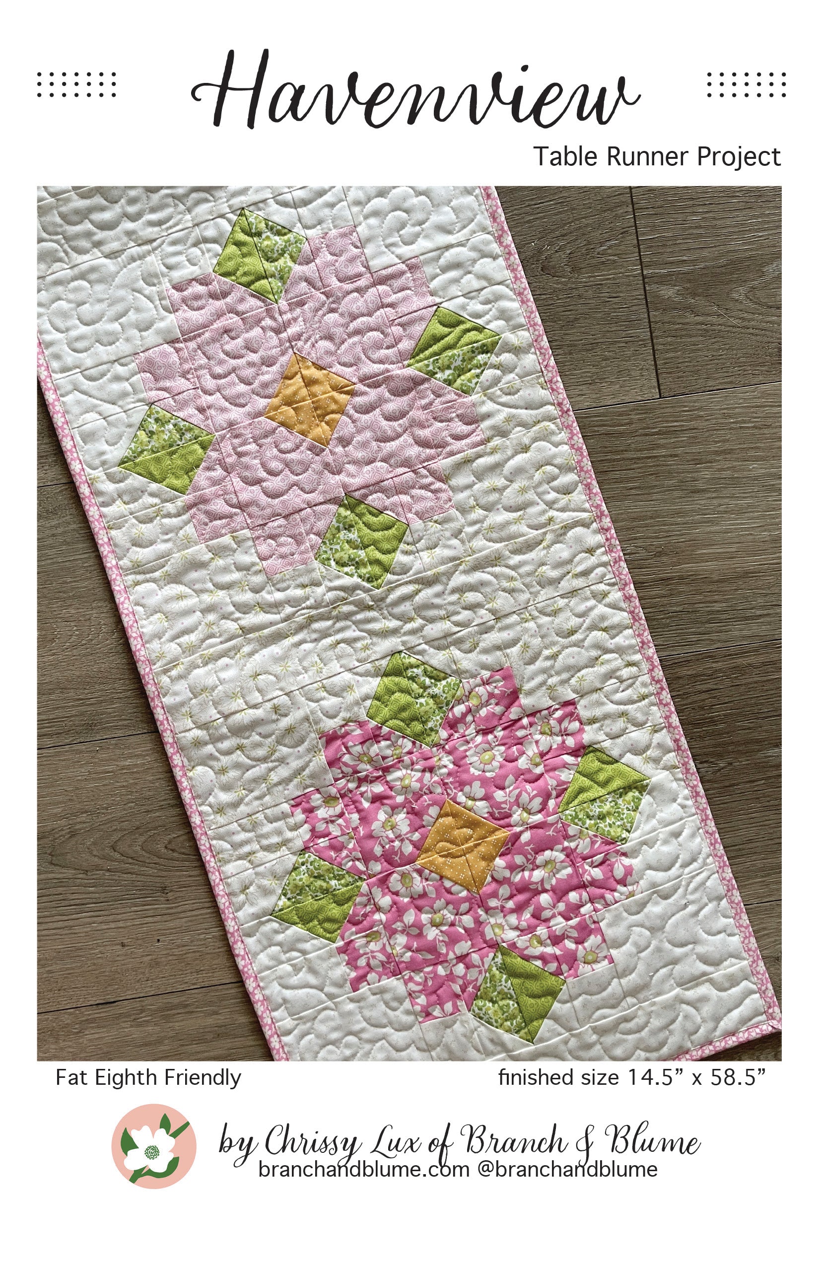 Havenview Table Runner Pattern - PAPER – branchandblume