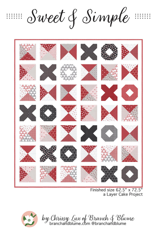 Sweet & Simple Quilt Pattern - PAPER