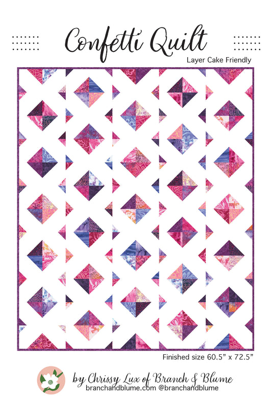 Confetti Quilt Pattern - PAPER