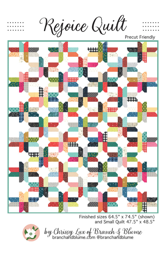 Rejoice Quilt Pattern - PAPER