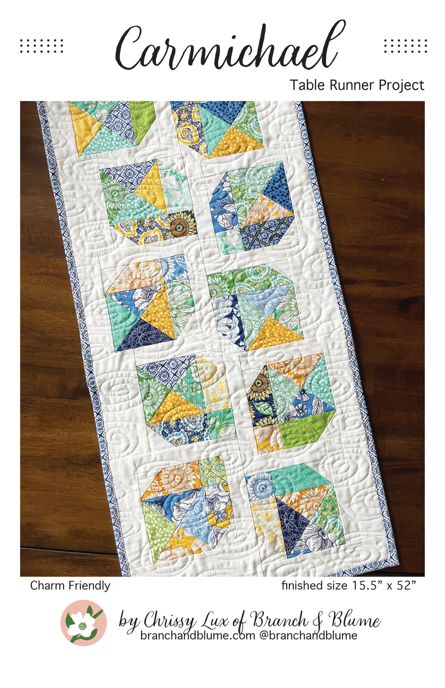 Carmichael Table Runner Pattern - PAPER