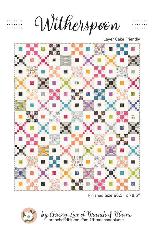 Witherspoon Quilt Pattern - PDF